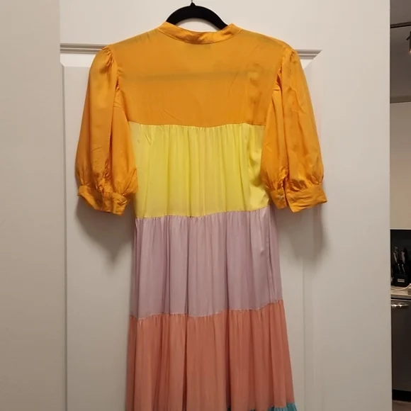 Never Fully Dressed Pastel Rainbow Panel Dress, 6, Multi color - Picture 8 of 12